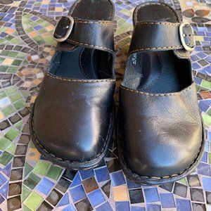 Bjorn Black Leather Slip-on shoes